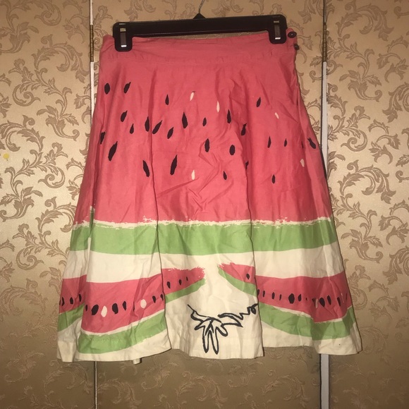 Anthropologie We Love Vera Watermelon Skirt 2
